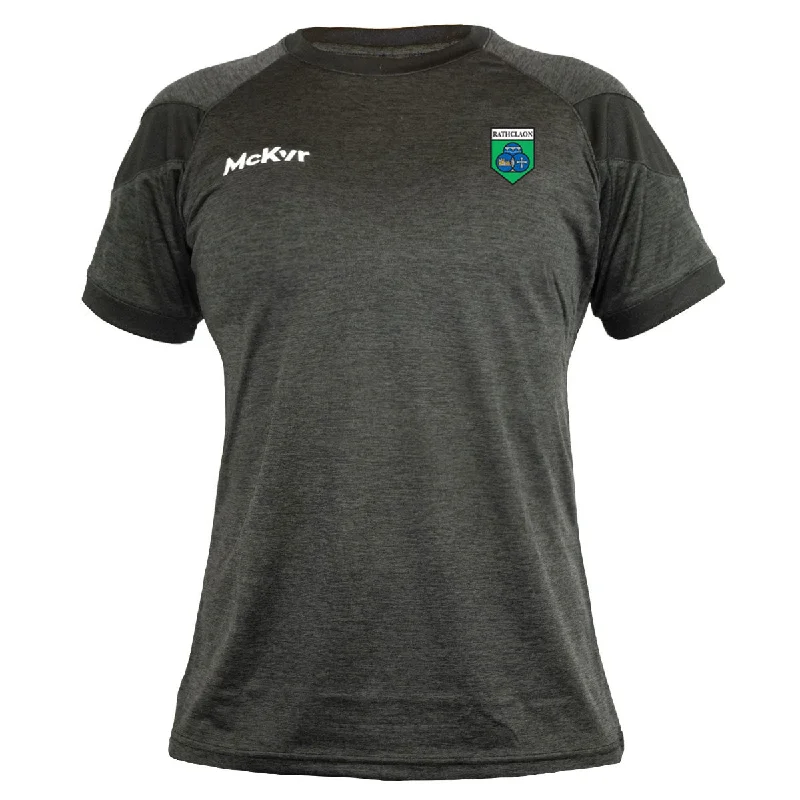 Mc Keever Rathcline GAA Core 22 T-Shirt - Womens - Black-- Hooded Caped Shawl Collar
