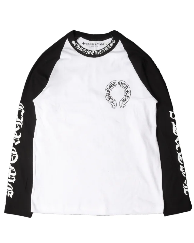 Horseshoe Logo Ringer T-Shirt-- Ribbed T-Shirt High Neck Heavyweight
