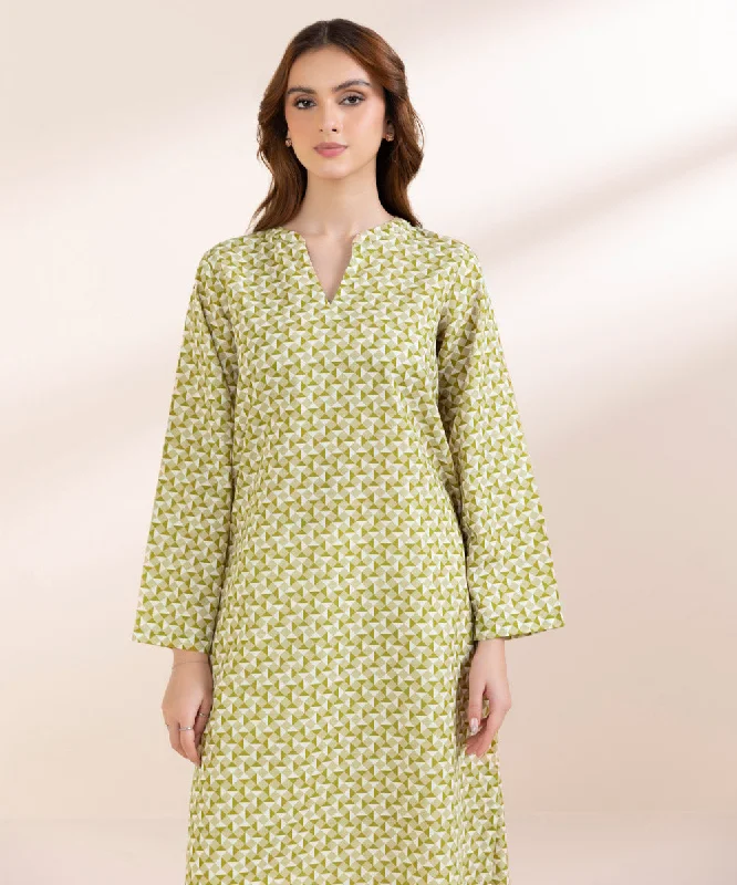 Printed Lawn Shirt-- Anti-Pilling Machine Wash Handmade