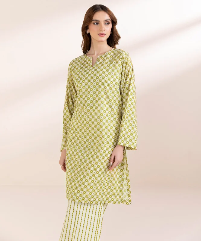 Printed Linen Shirt-- Oversized T-Shirt Spandex breathable