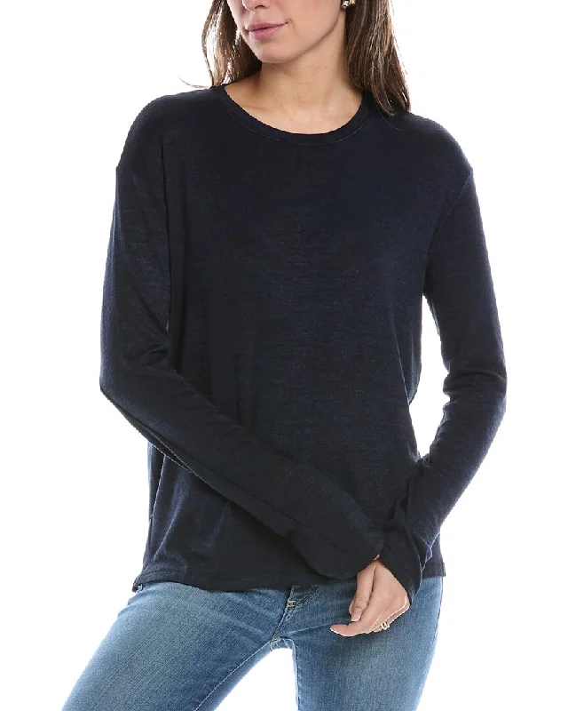 rag & bone The Knit T-Shirt-- Graphic Embroidered Appliqued