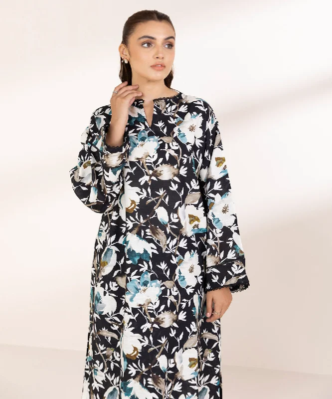 Printed Lawn Shirt-- Terry Blend Velvet Blend Canvas Blend