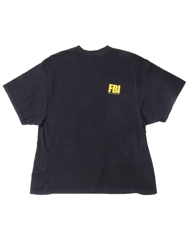 FBI T-Shirt-- Machine Wash Dry Clean Hand Wash