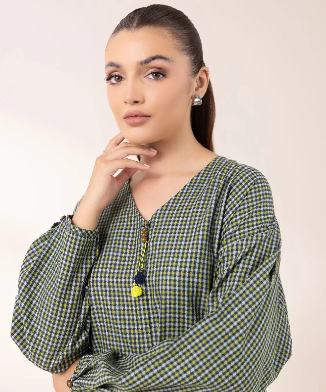 Yarn Dyed Shirt-- Graphic Embroidered Appliqued
