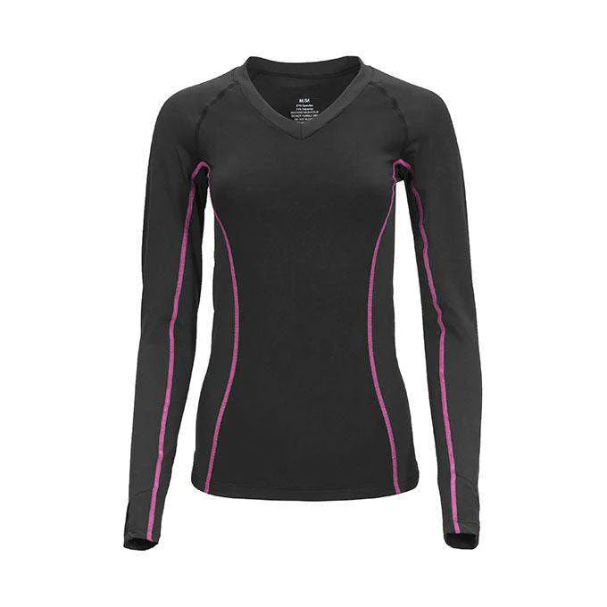 Women's Compression Shirt -- Basic T-Shirt Crew Neck Short Sleeve