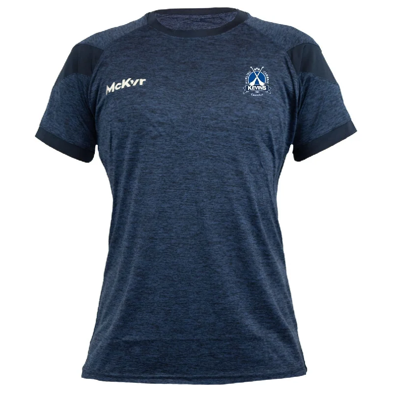 Mc Keever Kevins Hurling & Camogie Dublin Core 22 T-Shirt - Womens - Navy-- Chenille Blend Fleece Blend Nylon Blend