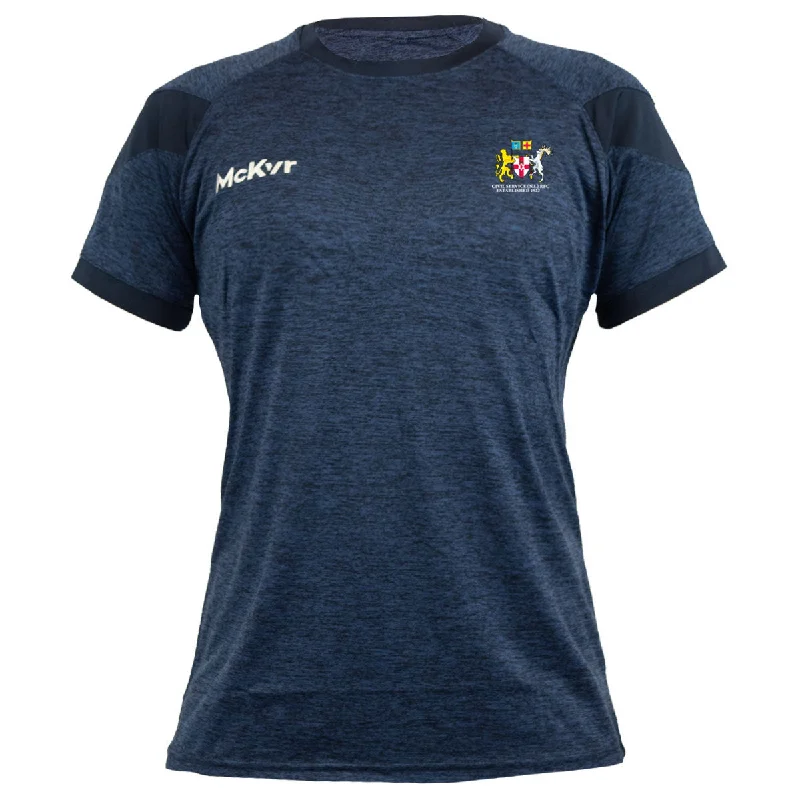 Mc Keever Civil Service NI RFC Core 22 T-Shirt - Womens - Navy-- Graphic T-Shirt Round Neck Polyester