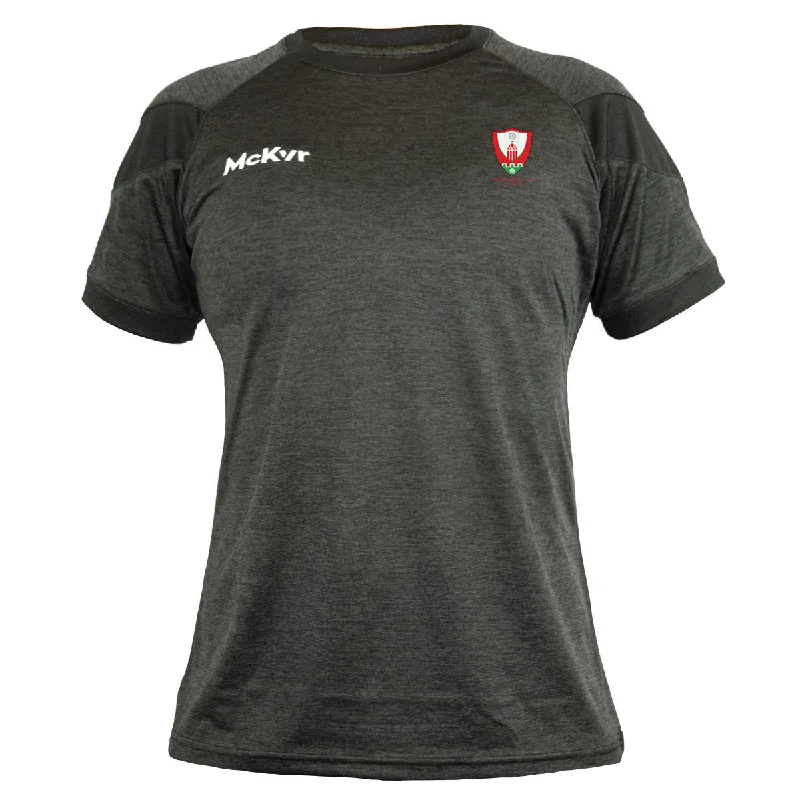 Mc Keever Dromahair GAA Core 22 T-Shirt - Womens - Black-- Embroidered Appliqued Beaded