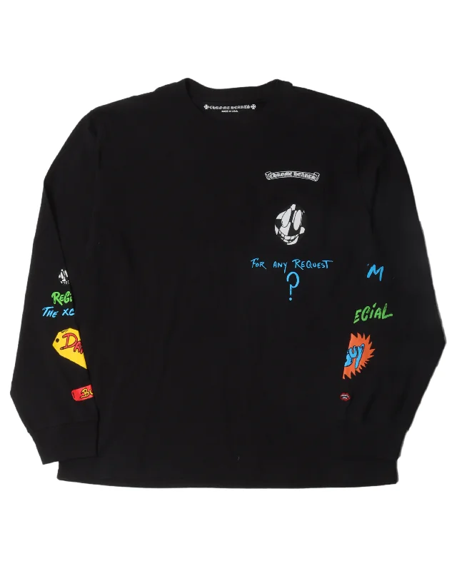 Matty Boy Long Sleeve T-Shirt-- Front Pockets Side Pockets Patch Pockets