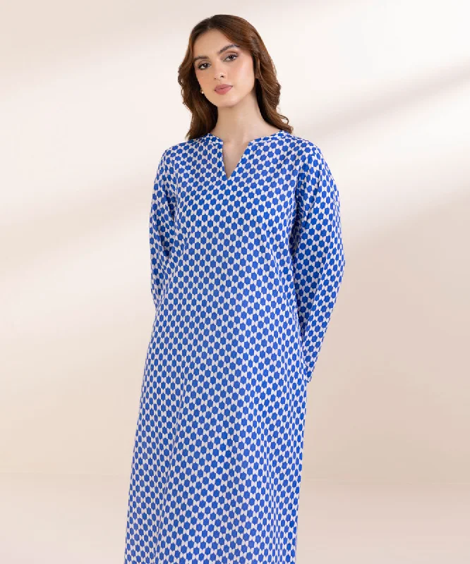 Printed Lawn Shirt-- Thin T-Shirt Open Front Quick Dry