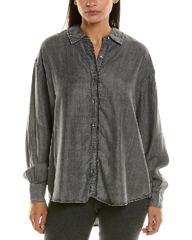 Splendid Lia Shirt-- Welt Pockets Slit Pockets Flap Pockets