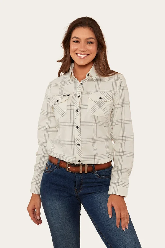 Jesse Womens Corduroy Shirt - Off White/Charcoal-- Mesh Blend Leather Blend Suede Blend Jesse Womens Corduroy Shirt - Off White/Charcoal-- Mesh Blend Leather Blend Suede Blend
