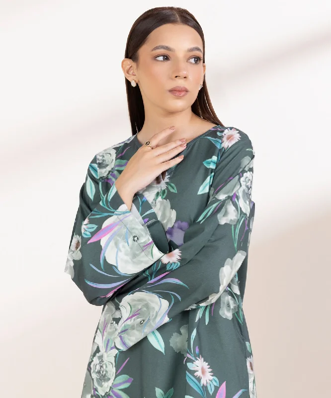 Printed Cotton Viscose Shirt-- Cozy Warm Stylish