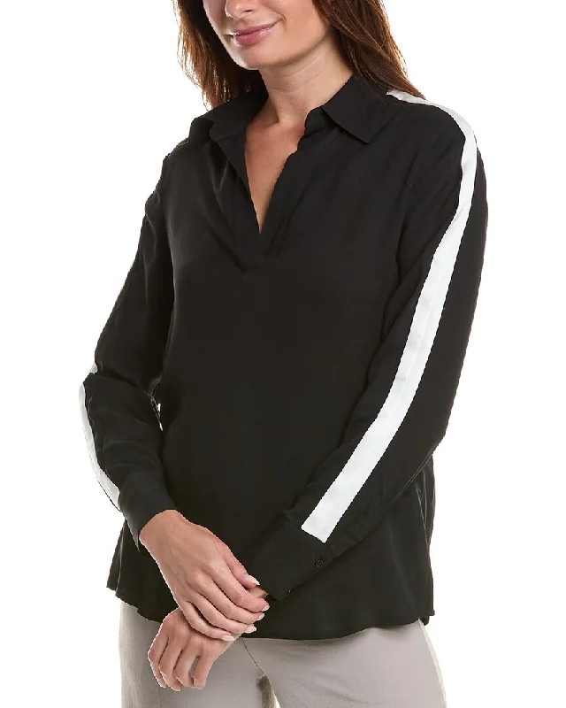 Reiss Emelia Shirt-- Knit Fabric Woven Fabric Fleece Fabric