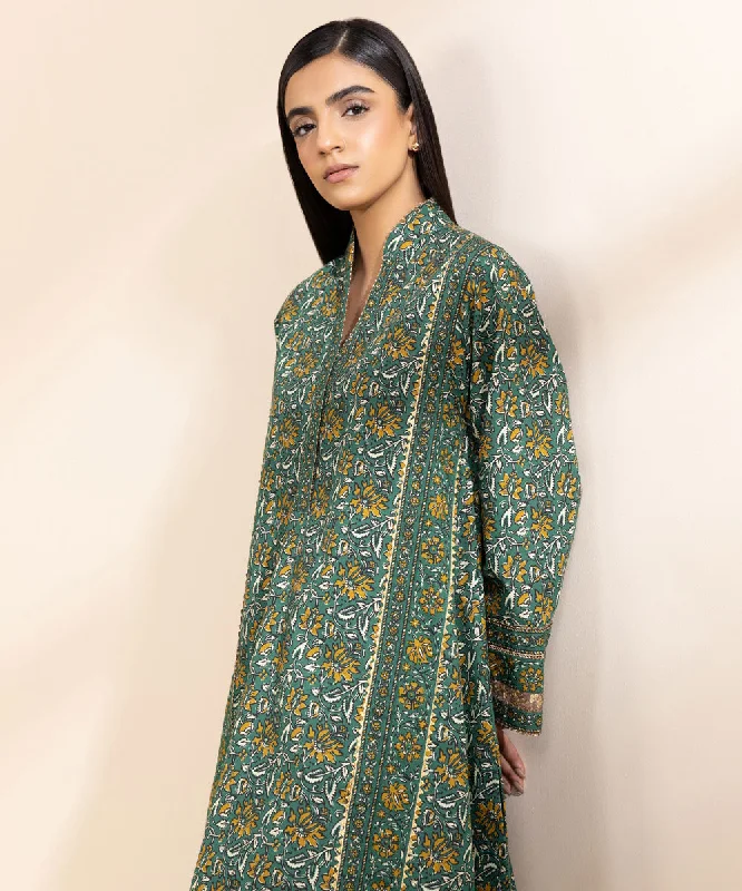 Printed Cambric Shirt-- Layered Multi-layer Single Layer