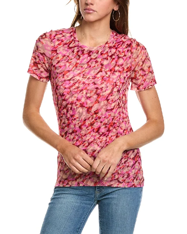 Johnny Was Mina T-Shirt-- Collared Crew Neck Turtle Neck