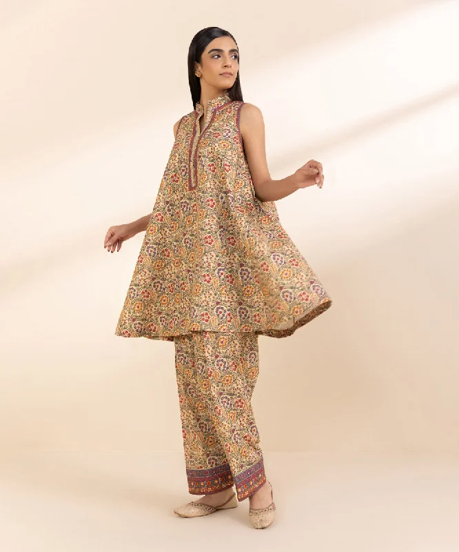 Printed Cambric Shirt-- Anti-Pilling Machine Wash Handmade