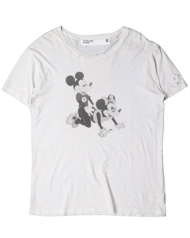 Mickey Minnie T-Shirt-- Spandex Blend Rayon Blend Denim Blend
