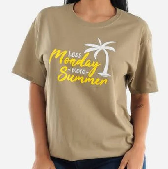 Less Monday More Summer Shirt-- Anti-Pilling Machine Wash Handmade