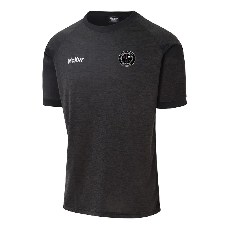 Mc Keever Naomh Labhaoise CLG Core 22 T-Shirt - Adult - Black-- Collared T-Shirt Boat Neck A-Line