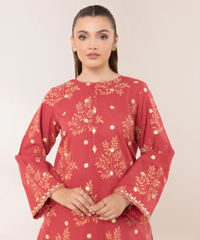 Embroidered Jacquard Shirt-- Fashionable Trendy Casual
