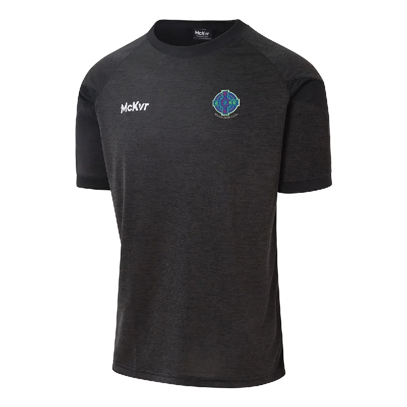 Mc Keever Naomh Eoin CLG Core 22 T-Shirt - Adult - Black-- Boxy Fit Fitted Loose