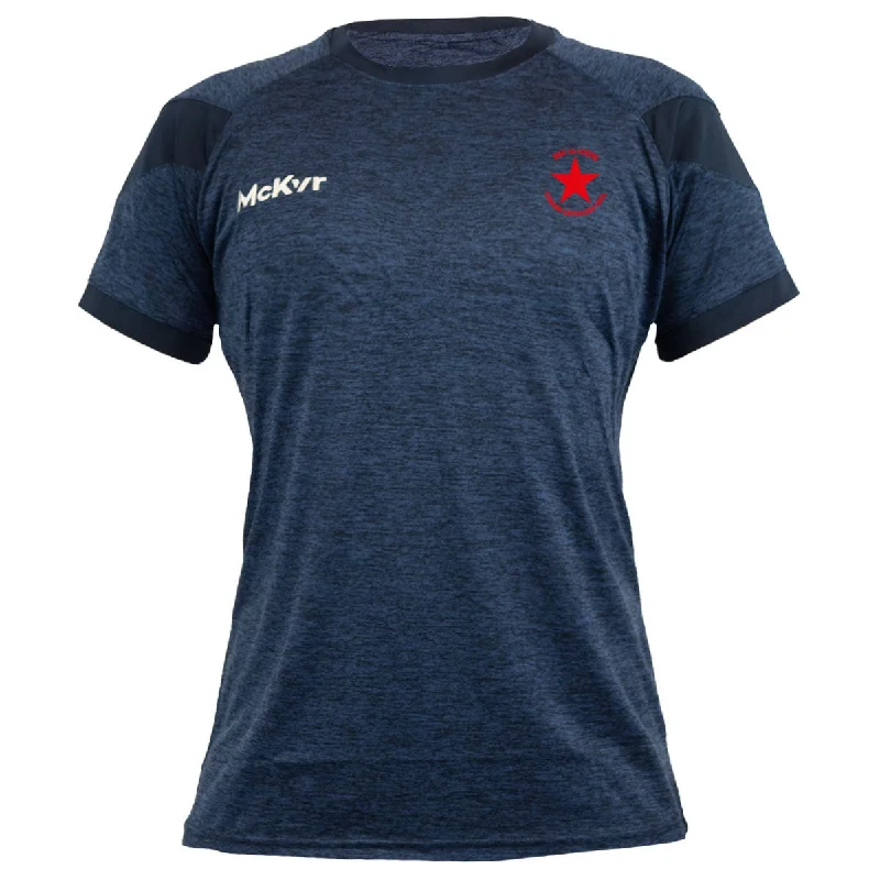 Mc Keever Bruff GAA - Limerick Core 22 T-Shirt - Womens - Navy-- Ribbed T-Shirt High Neck Heavyweight Mc Keever Bruff GAA - Limerick Core 22 T-Shirt - Womens - Navy-- Ribbed T-Shirt High Neck Heavyweight