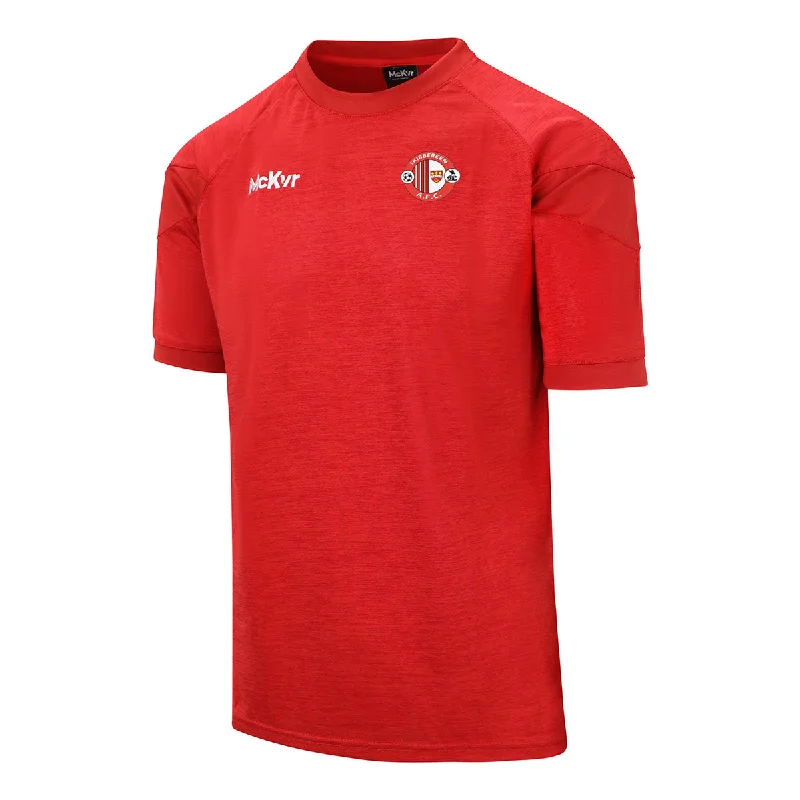 Mc Keever Skibbereen AFC Core 22 T-Shirt - Adult - Red-- Rayon Velvet Corduroy