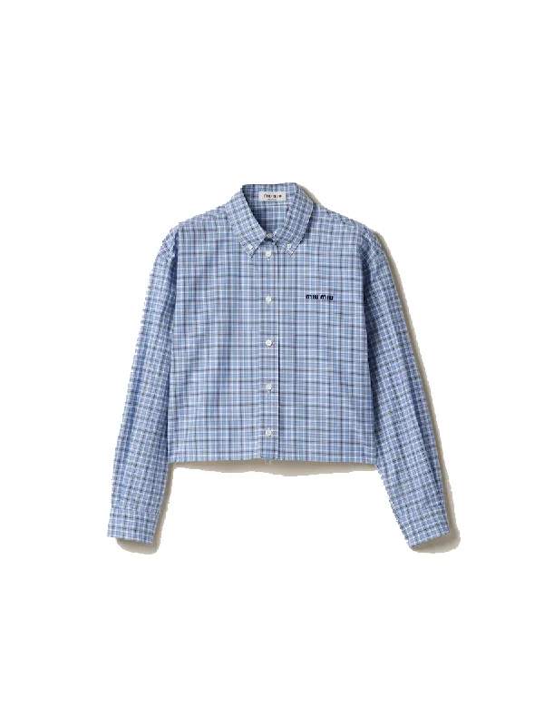 checked poplin shirt-- Oversized T-Shirt Spandex breathable