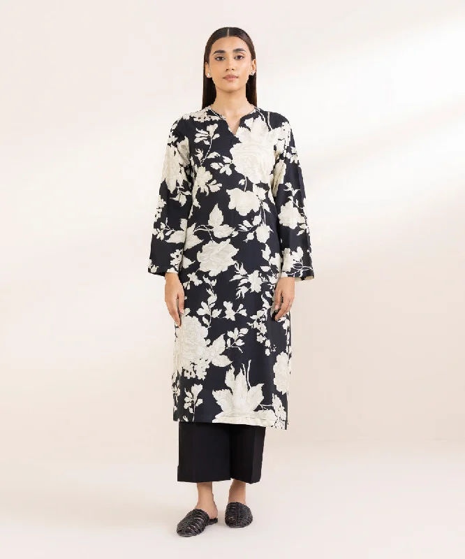 Printed Cotton Viscose Shirt-- Denim Fabric Leather Fabric Suede Fabric