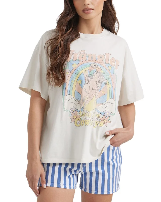 Wrangler Girlfriend Graphic T-Shirt-- Seamless Knitted Crochet