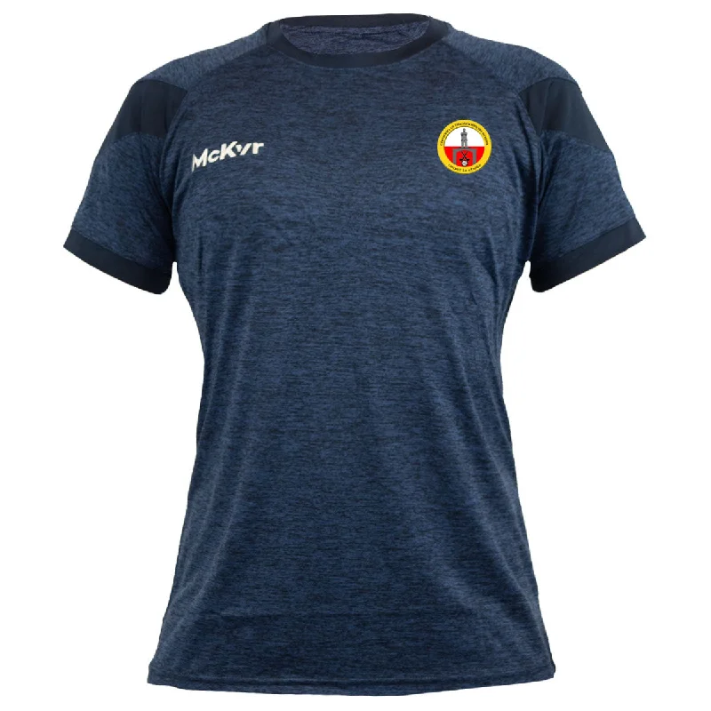 Mc Keever O'Donovan Rossa GAA Core 22 T-Shirt - Womens - Navy-- Hooded Caped Shawl Collar