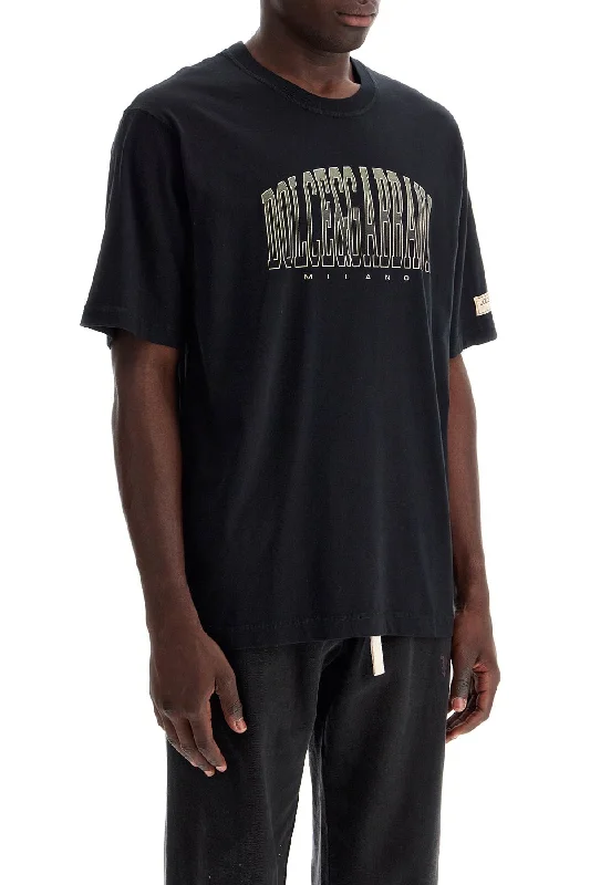 Dolce & Gabbana T-Shirt With Logo Print-- Polka Dot Checkered Tartan