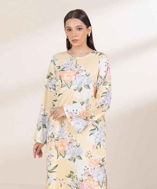 Printed Cotton Viscose Shirt-- Hooded Caped Shawl Collar