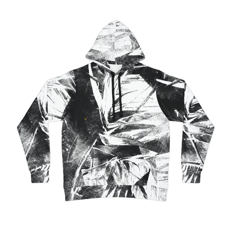 Original Artwork Hoodie Black/White Hoodie with Illustration Artistic Creative