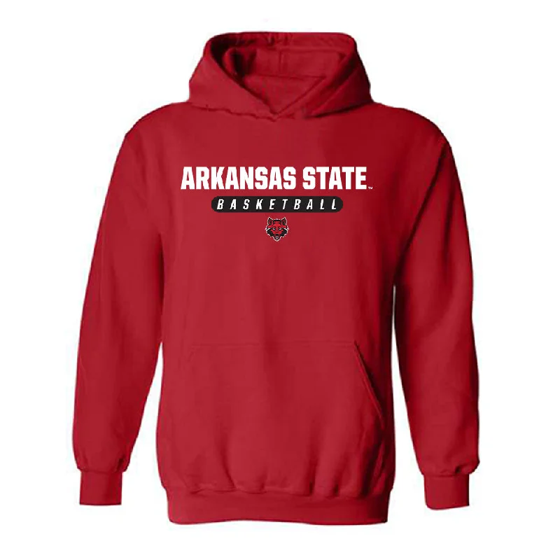 Arkansas State - NCAA Women's Basketball : Cheyenne Forney - Classic Shersey Hooded Sweatshirt Hoodie with Hem Detail Decorative Unique Arkansas State - NCAA Women's Basketball : Cheyenne Forney - Classic Shersey Hooded Sweatshirt Hoodie with Hem Detail Decorative Unique