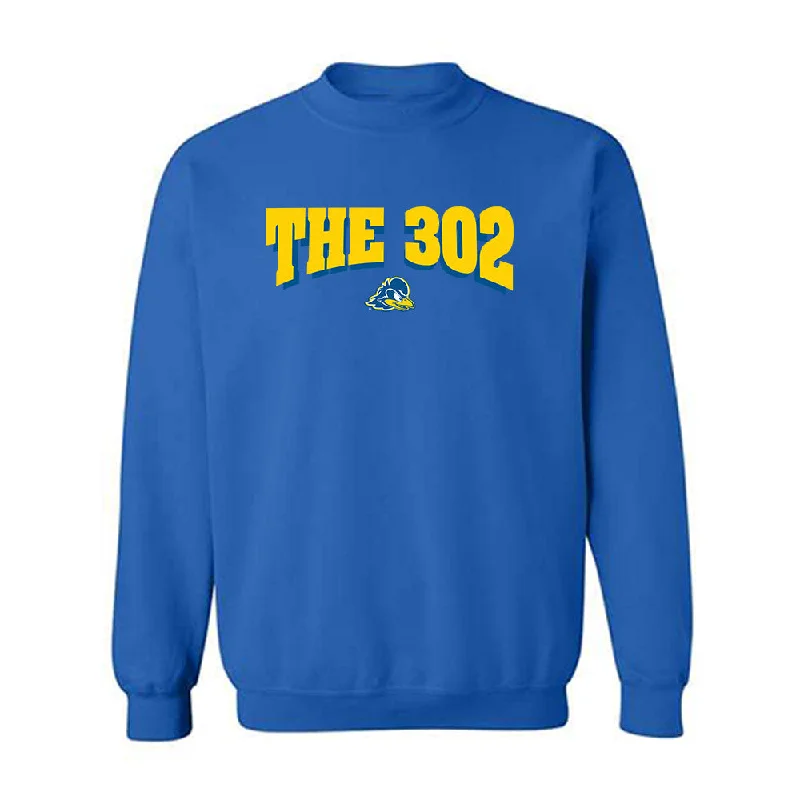 Delaware - NCAA Women's Basketball : Ande'a Cherisier - Fashion Shersey Crewneck Sweatshirt Hoodie with Hem Lace Feminine Delicate Delaware - NCAA Women's Basketball : Ande'a Cherisier - Fashion Shersey Crewneck Sweatshirt Hoodie with Hem Lace Feminine Delicate