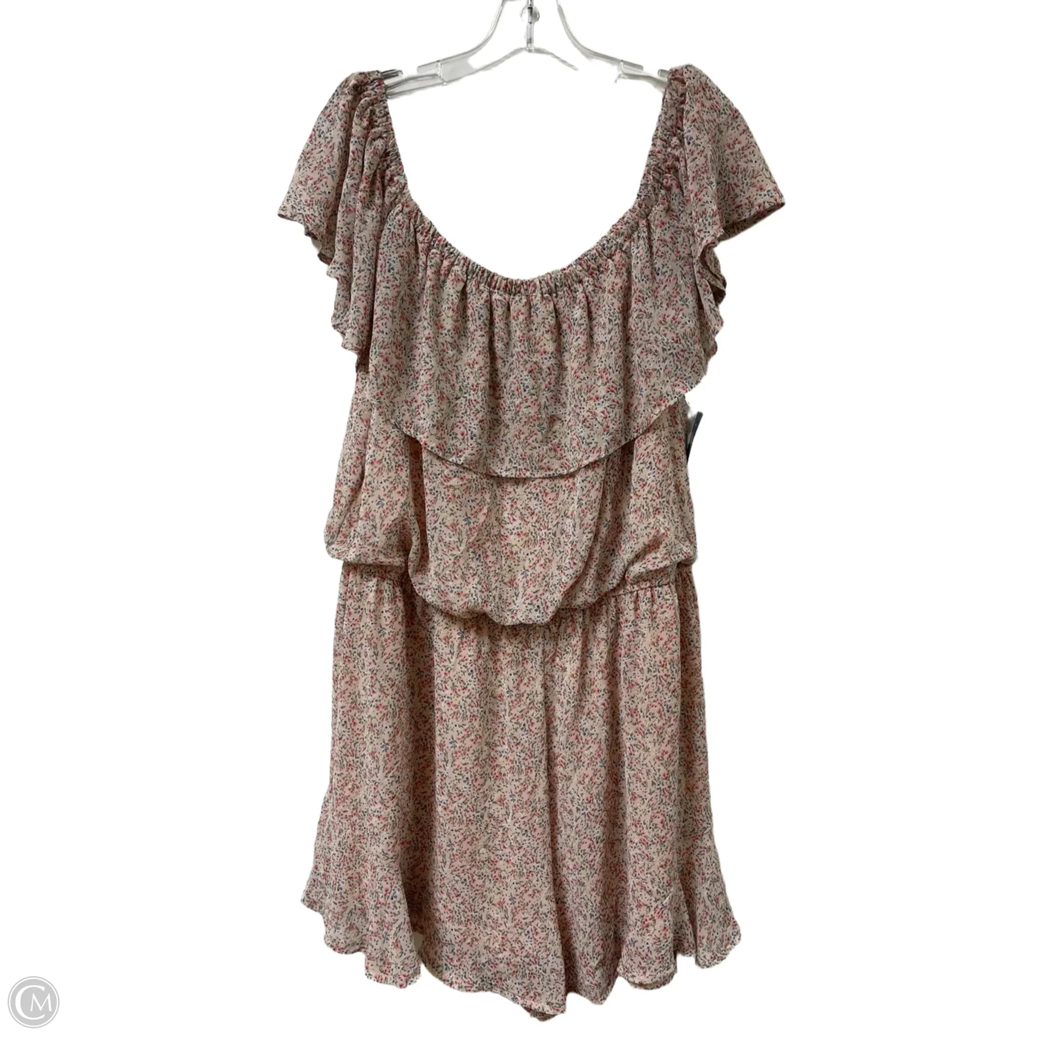 Dress Casual Midi By She + Sky In Floral Print, Size: 2x empire Waist empire