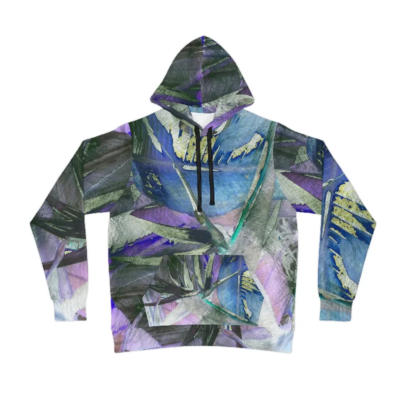 Original Artwork Hoodie Blue/Green Hoodie with Pastel Soft Subtle
