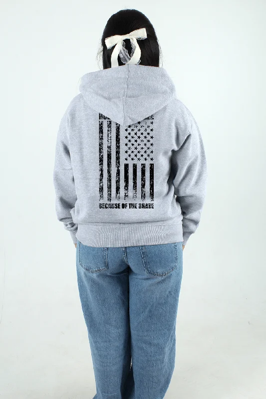 Home of the Free Full Zip Hoodie Hoodie Sweatshirt Pullover