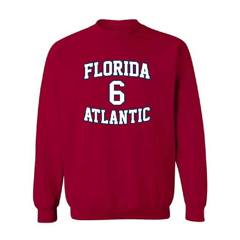 FAU - NCAA Women's Basketball : Erin Rodgers - Crewneck Sweatshirt Hoodie with Hem Ribbing Snug Secure FAU - NCAA Women's Basketball : Erin Rodgers - Crewneck Sweatshirt Hoodie with Hem Ribbing Snug Secure