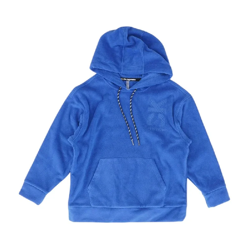 Blue Solid Hoodie Hoodie with Slim Fit Tailored Modern