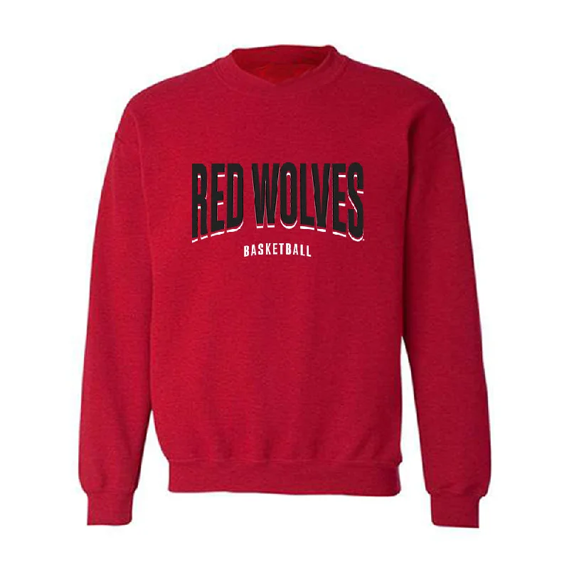 Arkansas State - NCAA Women's Basketball : Cheyenne Forney - Classic Shersey Crewneck Sweatshirt Hoodie with Tied Waist Feminine Flattering