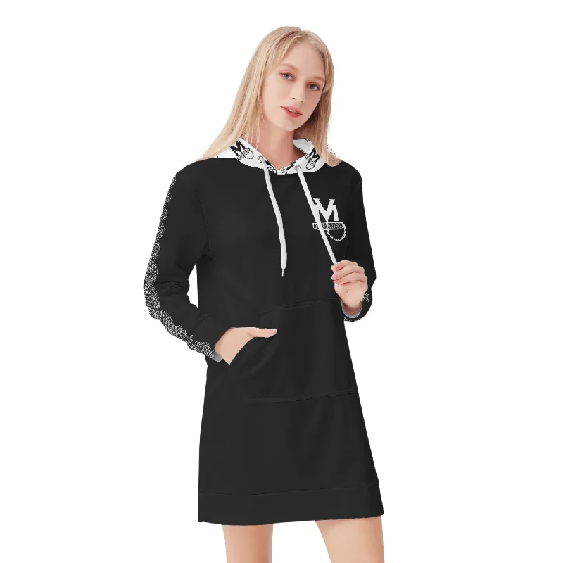 Vest Pocket Mini Hoodie Dress Oversized Hoodie Comfort Casual