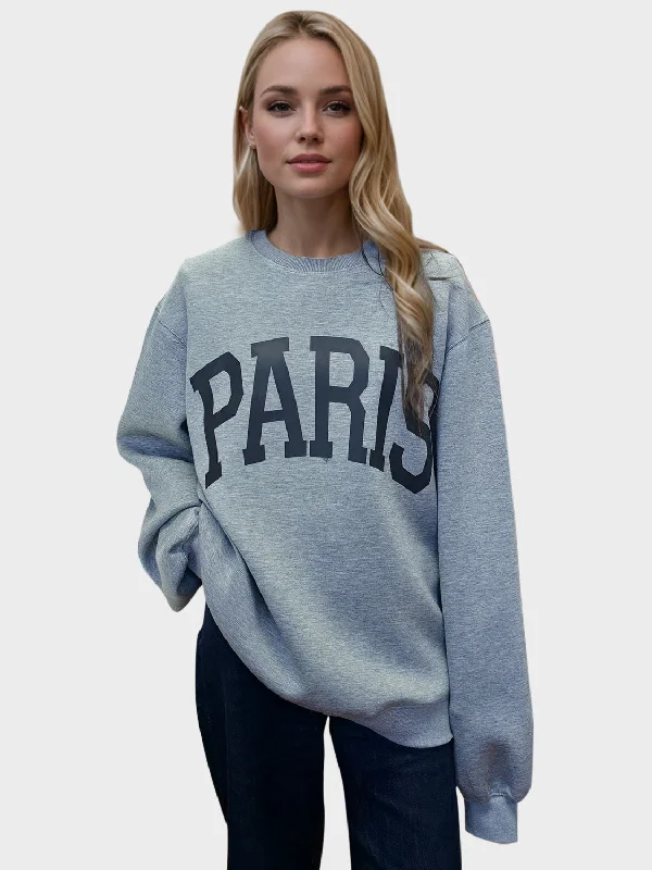 PARIS Sweatshirt Hoodie Crop Top Short Trendy