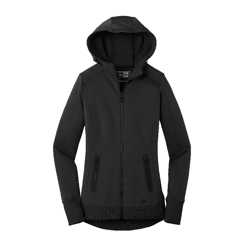 D1888W Ladies Venue Fleece Full-Zip Hoodie Hoodie with Hem Embroidery Detailed Premium