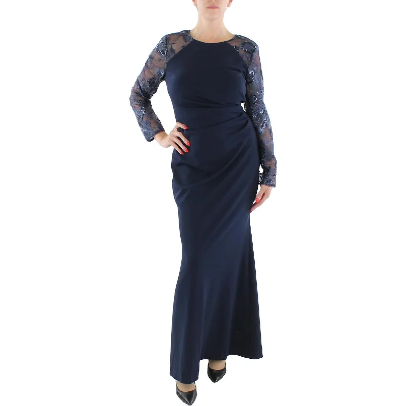 Eliza J Womens Mixed Media Crepe Evening Dress Tunics Favorite customer