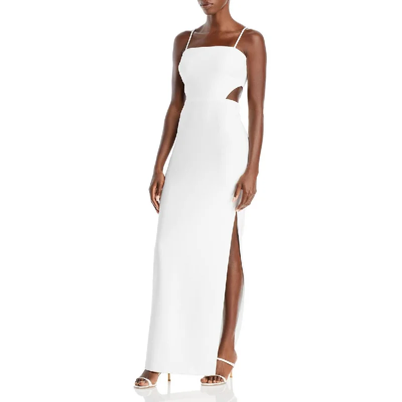 Aqua Womens Sleeveless Long Evening Dress Tunics Summer linen