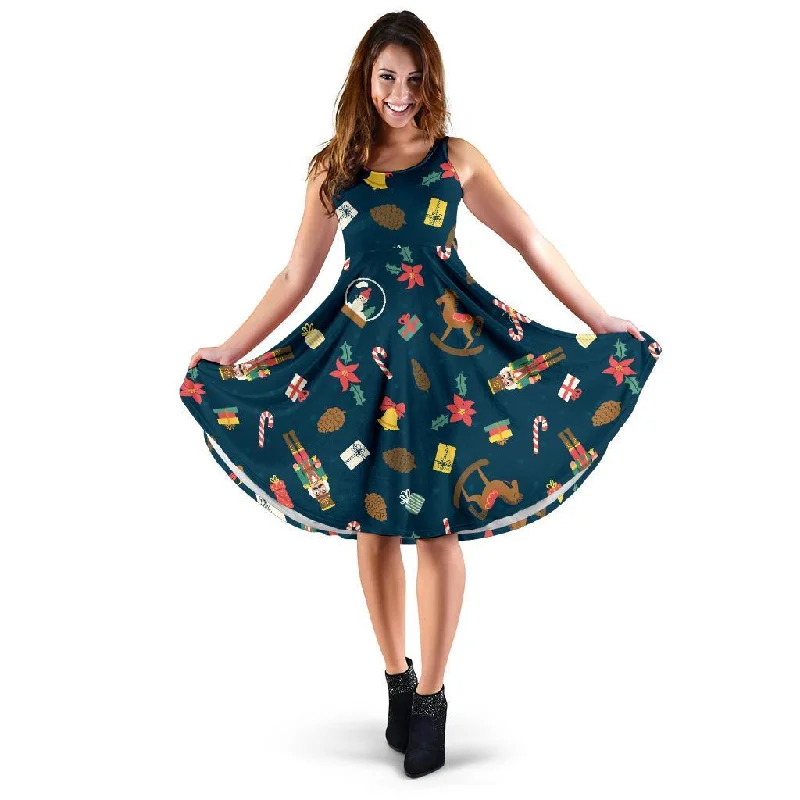 Nutcracker Print Pattern Dress Tunics Practical durable