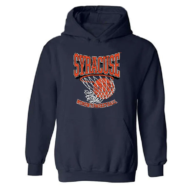 Syracuse - NCAA Women's Basketball : Angelica Velez - Hooded Sweatshirt Hoodie with High-Low Hem Asymmetrical Trendy Syracuse - NCAA Women's Basketball : Angelica Velez - Hooded Sweatshirt Hoodie with High-Low Hem Asymmetrical Trendy